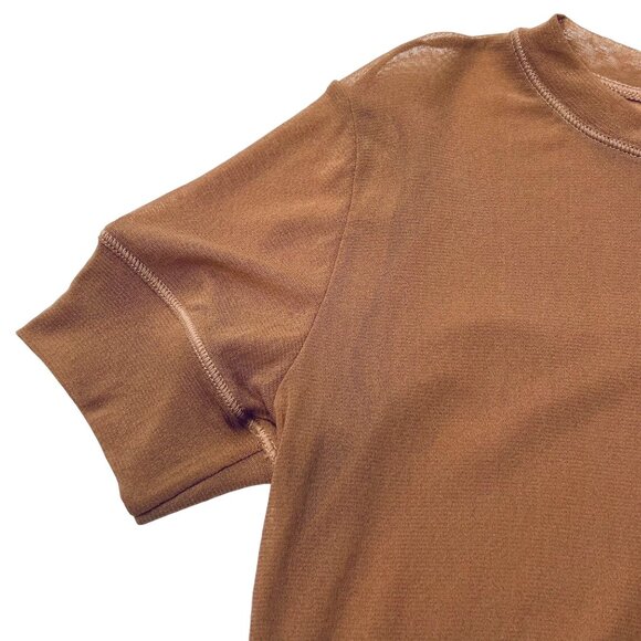 SKIMS Summer Mesh T-Shirt Sienna XXS - Picture 7 of 12